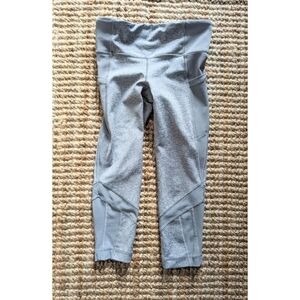 Ivivva Lululemon Girl's Grey Mesh Panel Leggings Size 6